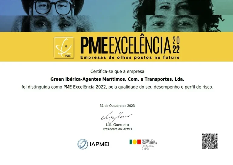 Certificado PME Excelência 2022 da Green Ibérica Certificado PME Excelência 2022 da Green Ibérica
