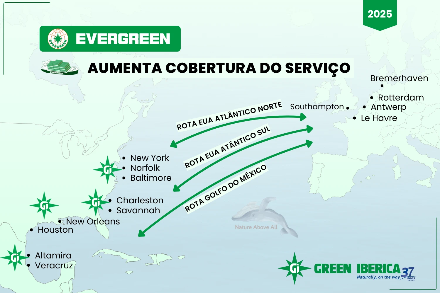 Transporte Marítimo para os EUA e para o México